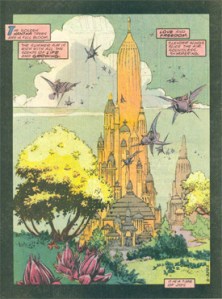 Byrne/Mignola's Krypton from "World of Krypton," 1987.